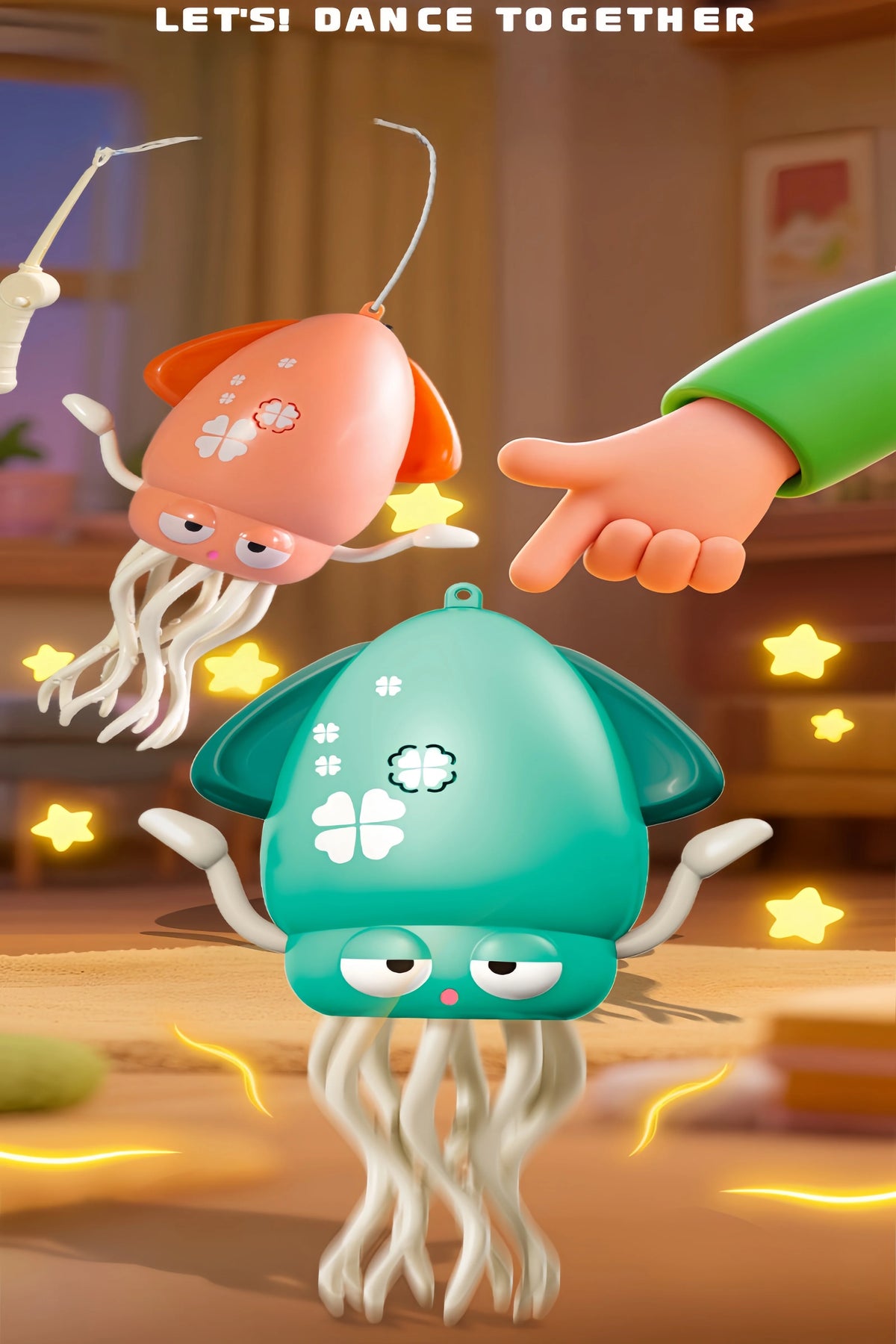 Interactive Dancing Octopus Toy with Obstacle Avoidance