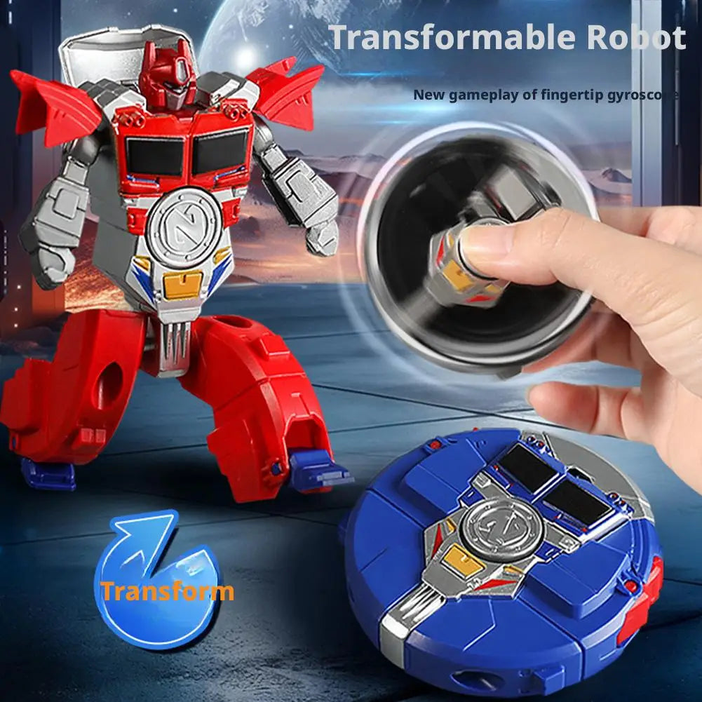 Transformable Fidget Spinner Robot Toy