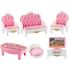 Miniature Dollhouse Furniture Set for Bedroom, Living Room, Kitchen & Bathroom