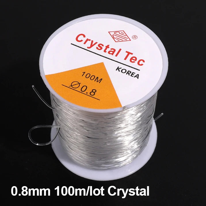 Elastic Crystal Beading Cord - 100m Roll for Jewelry Making
