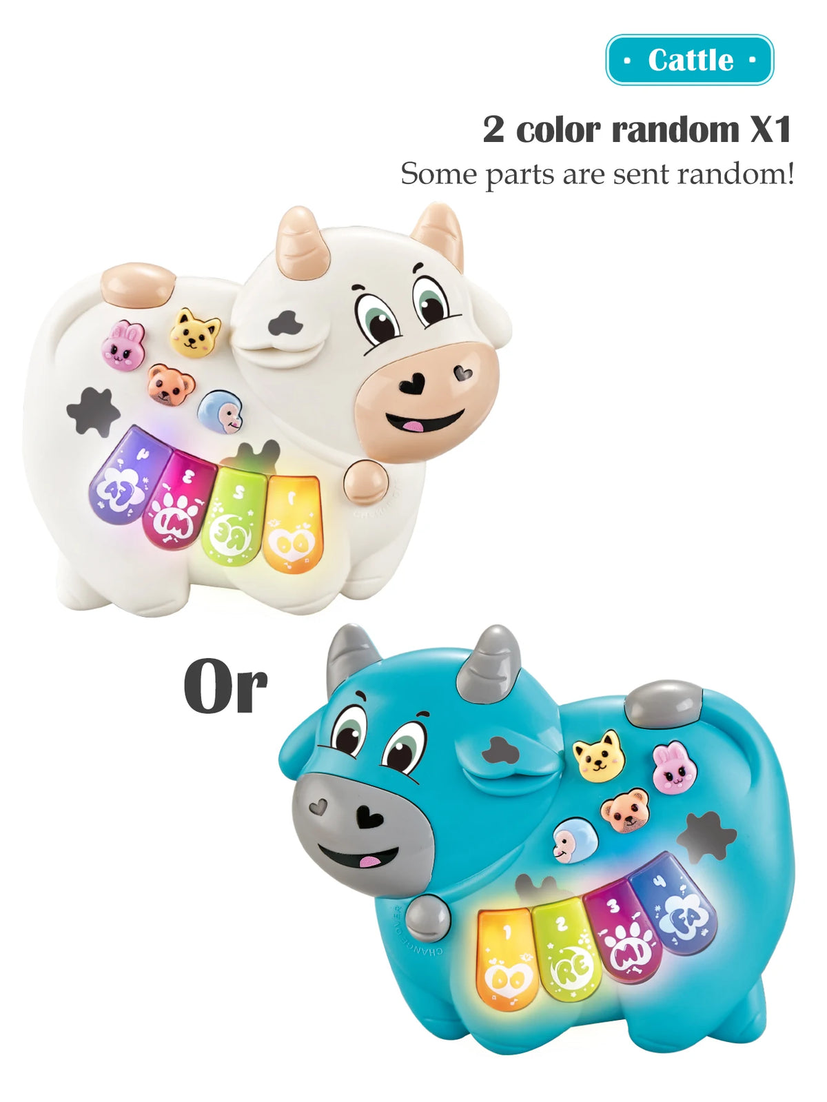 Interactive Musical Piano Toy with Animal Friends