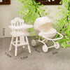 Mini Doll Stroller Trolley with Shoes for 1/12 Scale Dolls