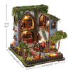 DIY Wooden Miniature House Kit with LED Lighting