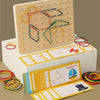Wooden Geoboard Shape Learning Toy for Kids