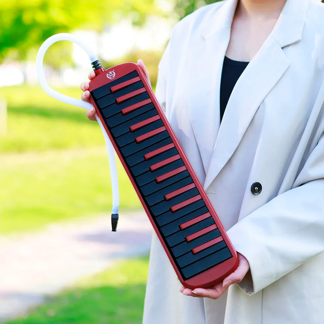 32-Key Portable Melodica with Windpipe and Backstrap