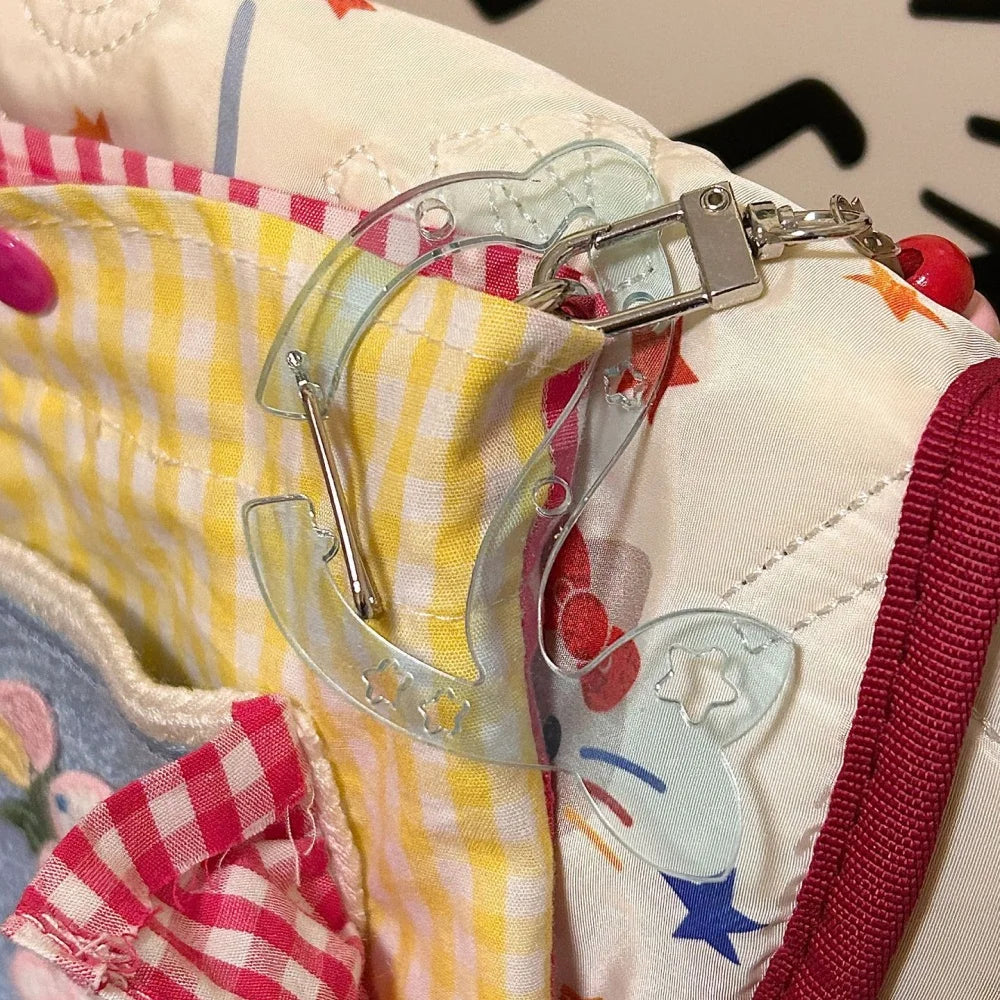 Calico Critters Heart Charm Keychain