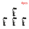 Four black adjustable guitar phone holders for hands-free streaming and recording