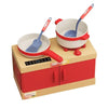 Kids Pretend Play Kitchen Set with Pots and Accessories