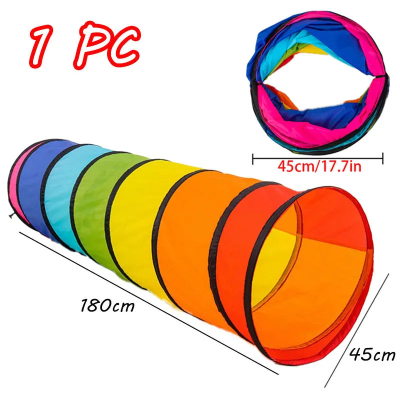 A set of colorful, inflatable balance stones or rings for sensory training, shown in various shades of blue, green, yellow, o