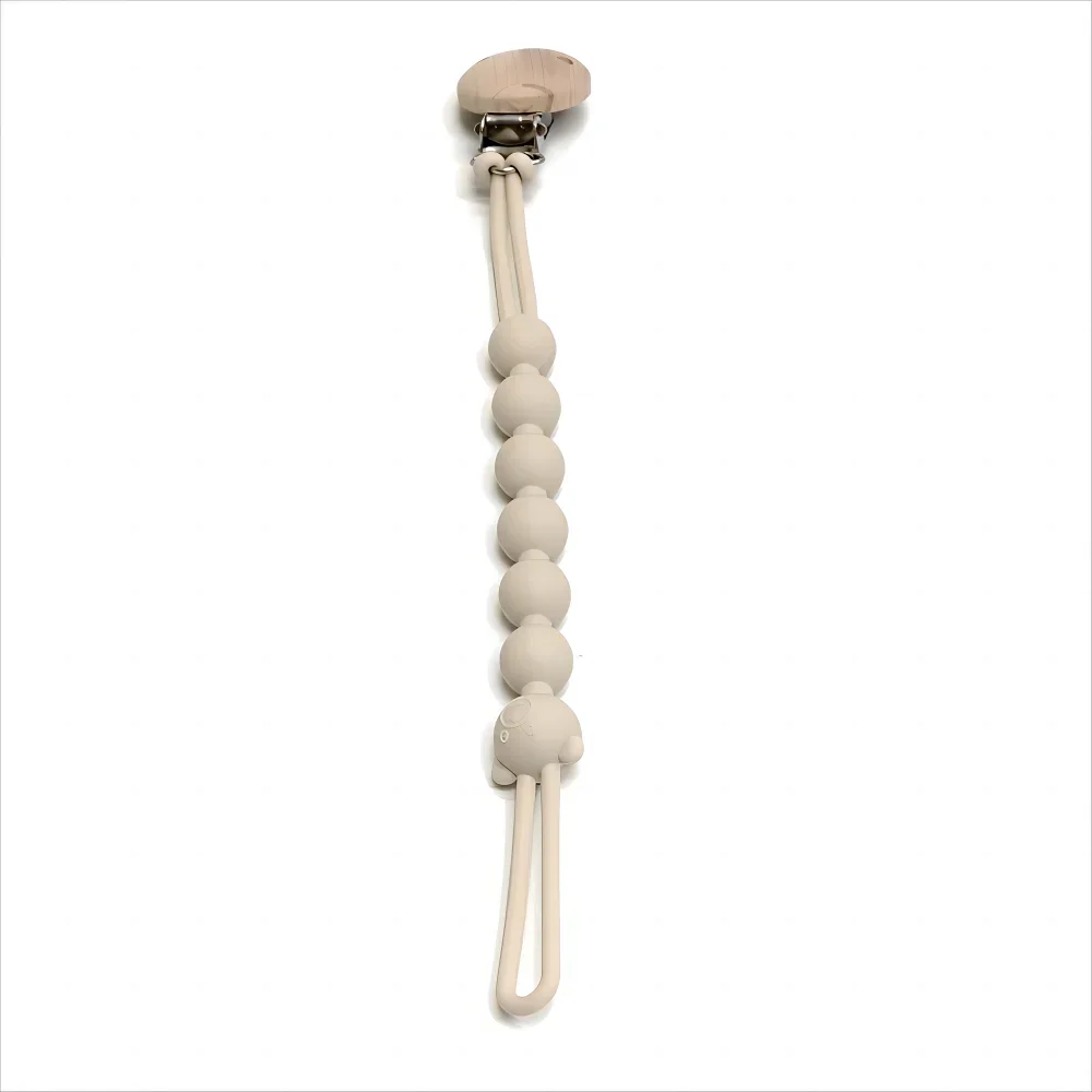 Baby Pacifier Clip with Silicone Teething Beads