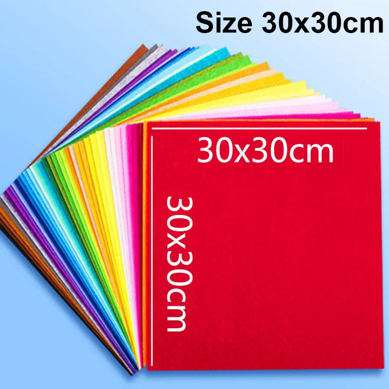 Assorted Color Felt Fabric Sheets for DIY Crafts and Sewing