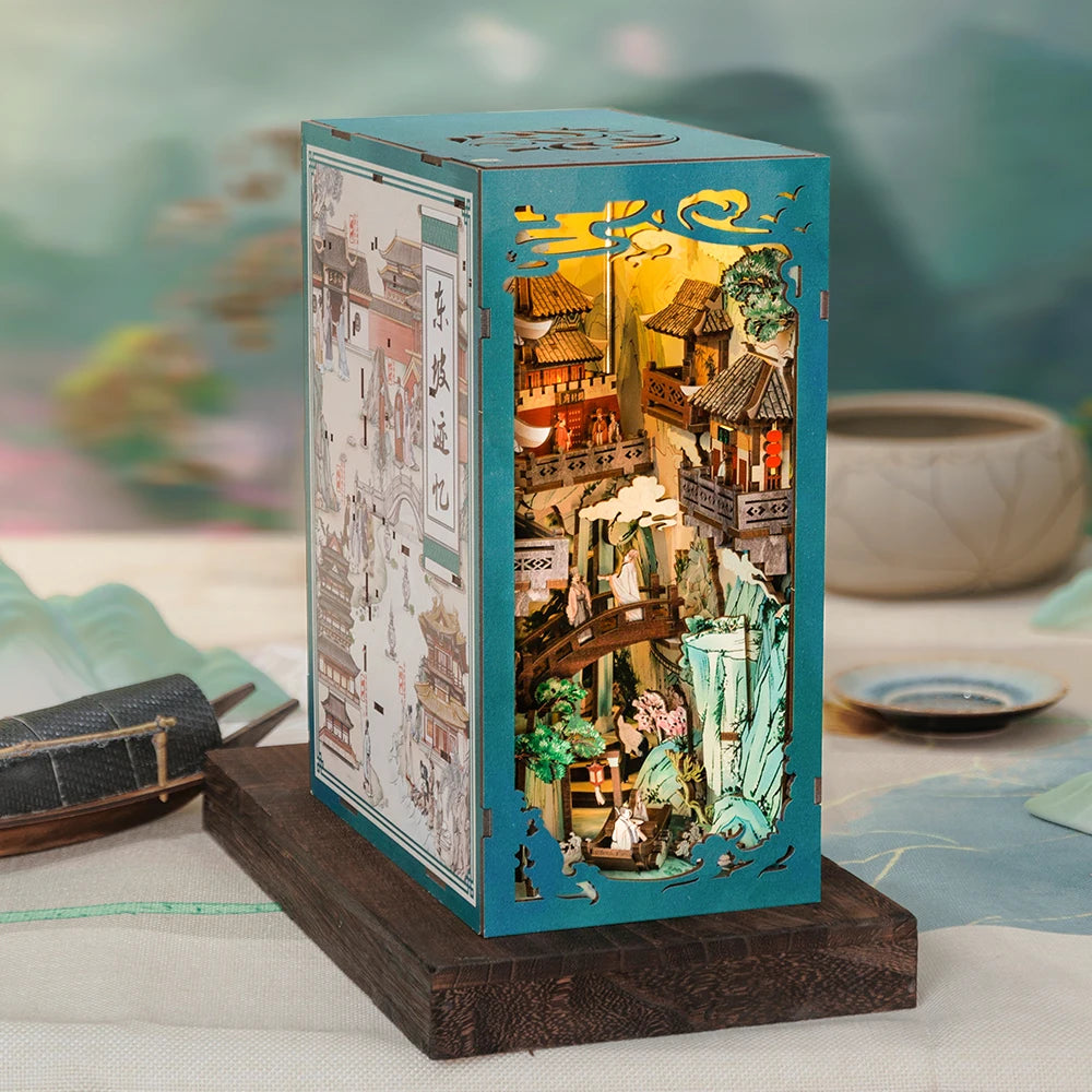 Eternal Bookstore DIY Book Nook Kit with LED Lighting