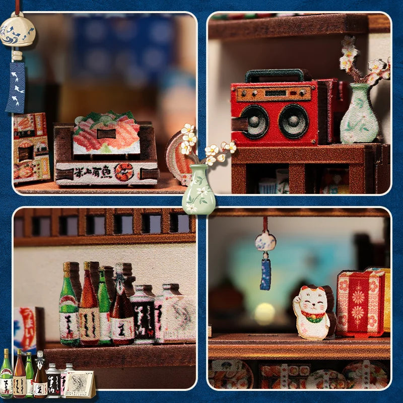 Japanese Mini Store Book Nook DIY Kit