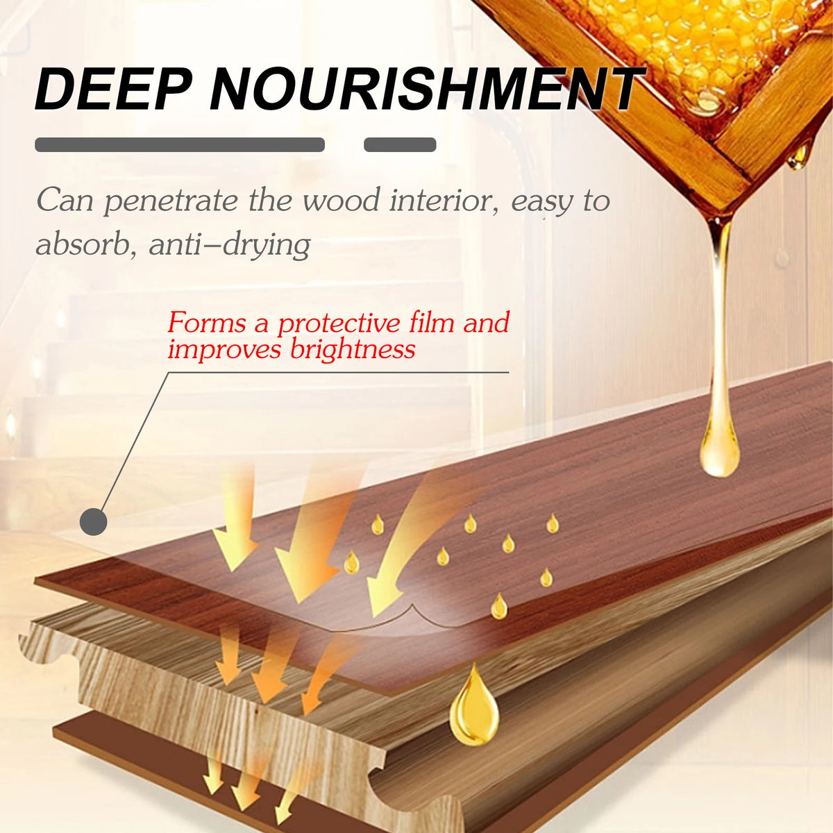 Natural Beeswax Wood Furniture Polish Spray