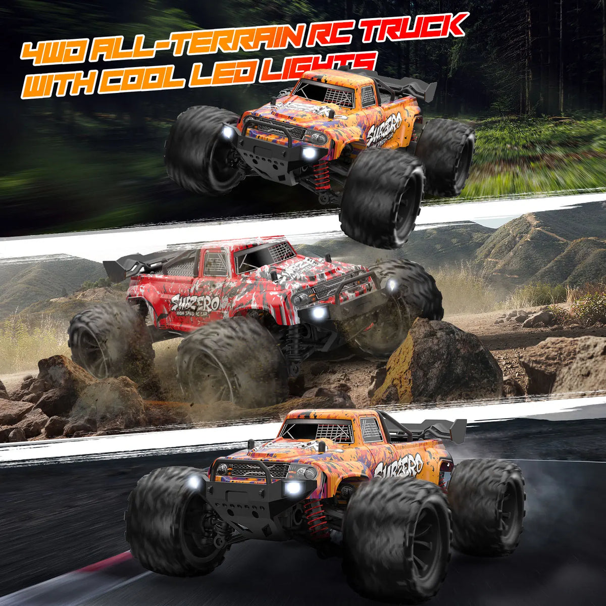 1:16 Scale Remote Control Off-Road Monster Truck