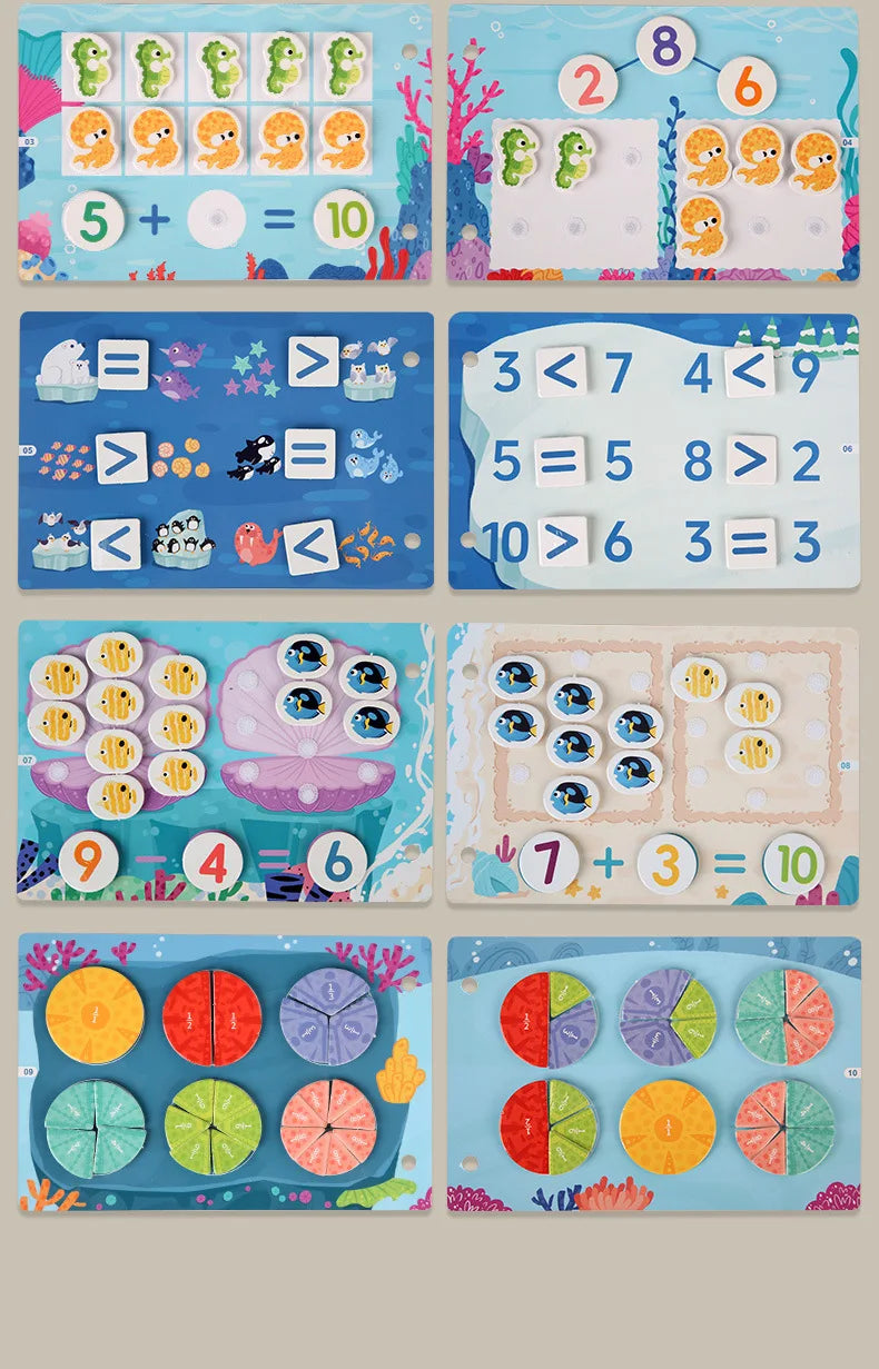 Montessori Toddler Busy Book with Matching Games