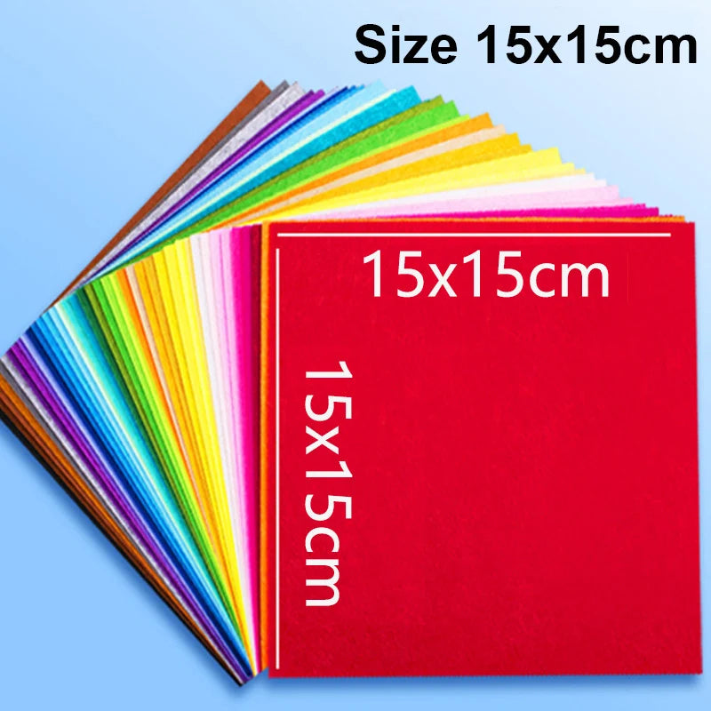 Assorted Color Felt Fabric Sheets for DIY Crafts and Sewing