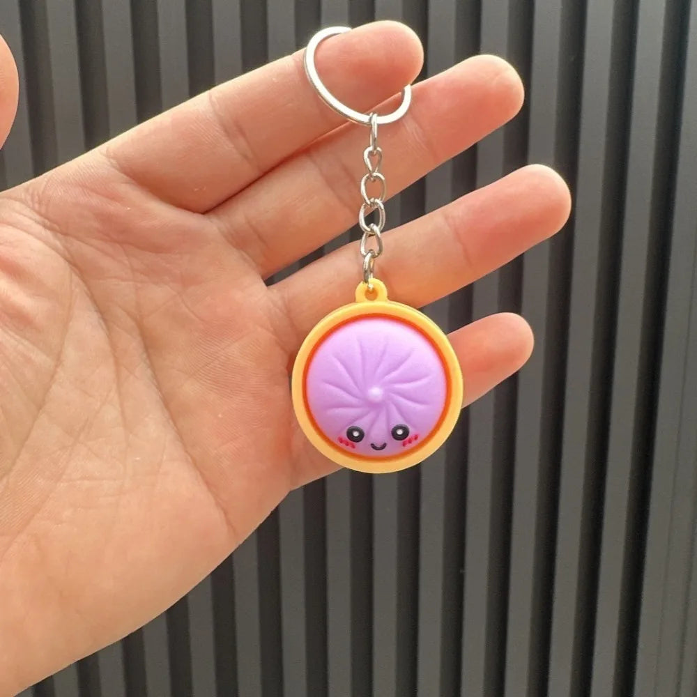Handcrafted Resin Dumpling Keychains