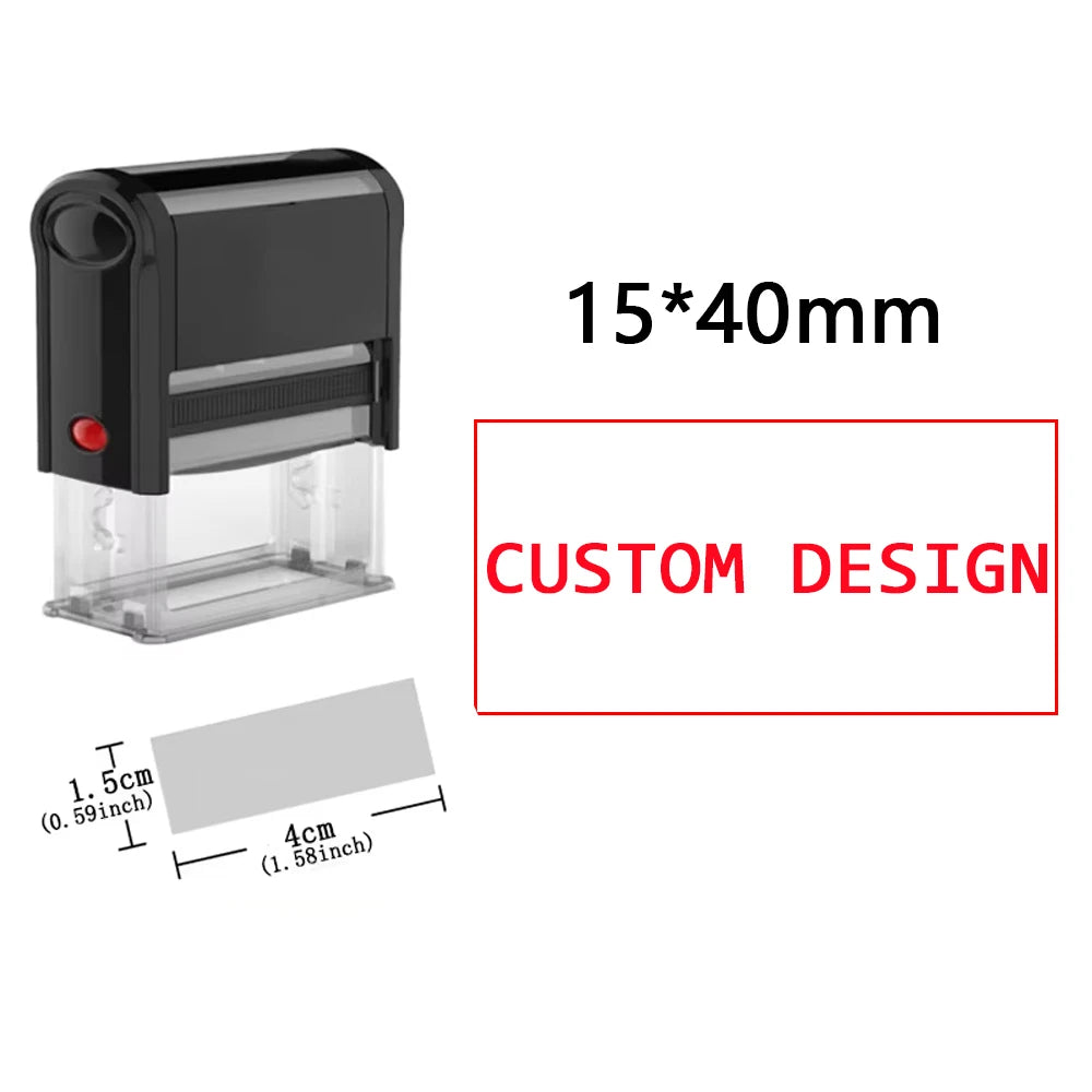 Customizable Self-Inking Rubber Stamp