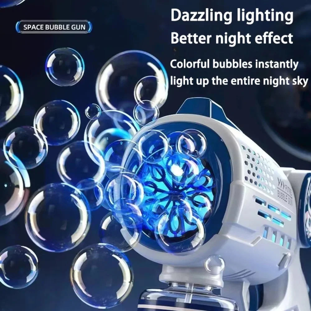 Automatic Astronaut Bubble Gun with LED Lights