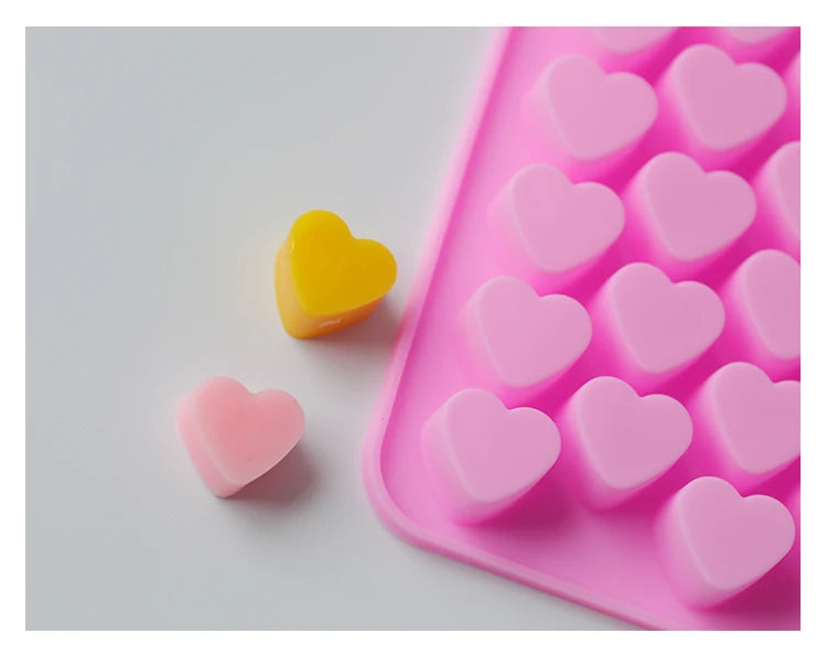 Mini Heart Silicone Mold for Candles, Soap & Resin