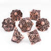 Metal Polyhedral Dice Set for Tabletop RPGs