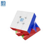 A red and blue MoYu RS3M V5 magnetic speed cube shown from an angle.