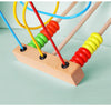 Wooden Bead Maze Roller Coaster Toy for Toddlers