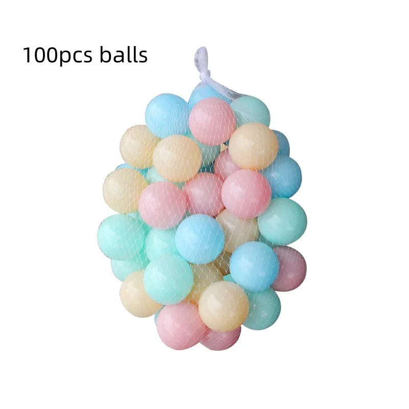 Kids Indoor Play Tent with Ball Pit and Basketball Hoop