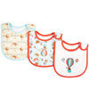 Soft Cotton Baby Bibs (3-Pack) with Cartoon Prints