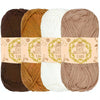 Premium Acrylic Yarn 4-Pack – Soft, Bright, Machine-Washable Knitting Yarn