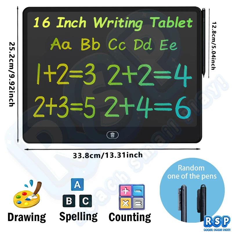 LCD Writing Tablet for Kids – 13/16 Inch Color Doodle Board