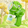 Dinosaur Bubble Gun with LED Lights – Automatic Bubble Blower for Kids
