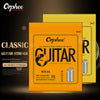 Packaging for Orphee Classic Guitar Strings NX35 silver-jacketed nylon guitar strings in yellow and black.