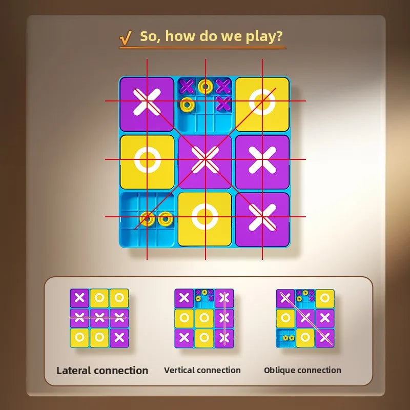 Classic Tic Tac Toe Board Game for Kids and Families