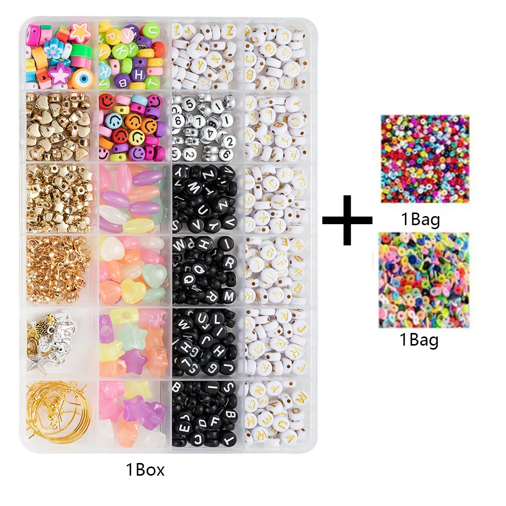 Polymer Clay Beads Assortment for DIY Jewelry Making
