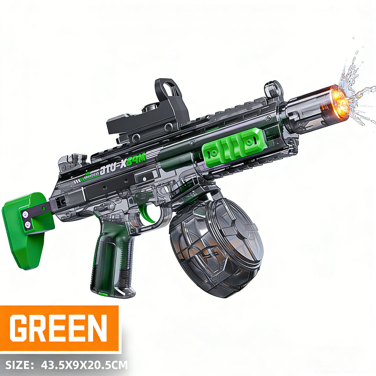 Electric Water Gun with Recoil Effect & Sensor Lights