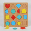 Wooden Alphabet & Number Shape Matching Puzzle Board