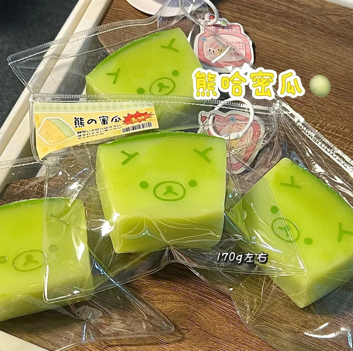 Melon Bear Squishy Stress Relief Toy – Soft Butter Texture