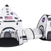 3-Piece Rocket Ship Play Tent Set with Tunnel and Cube