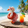 7-Inch Desk Goose Summer Beach Vacation Outfit Set