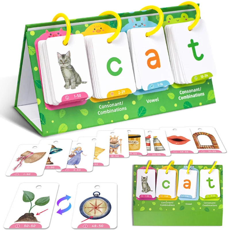 Phonics Flash Cards Set for Early Reading & Speech Development