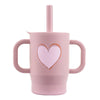 Silicone Baby Sippy Cup with Straw and Handles