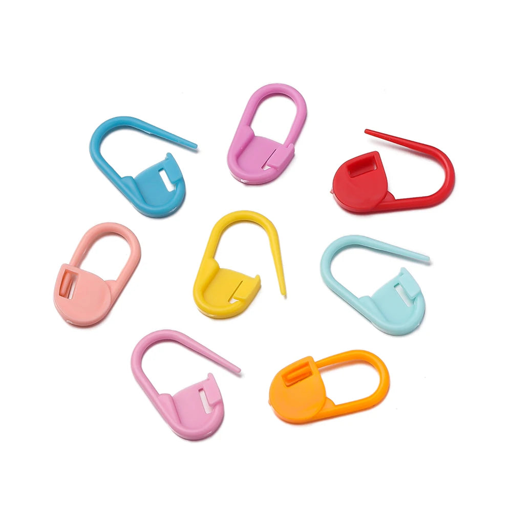 Colorful Locking Stitch Markers for Knitting and Crochet