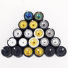1/64 Scale Alloy Car Wheels with Rubber Tires - 10 Sets