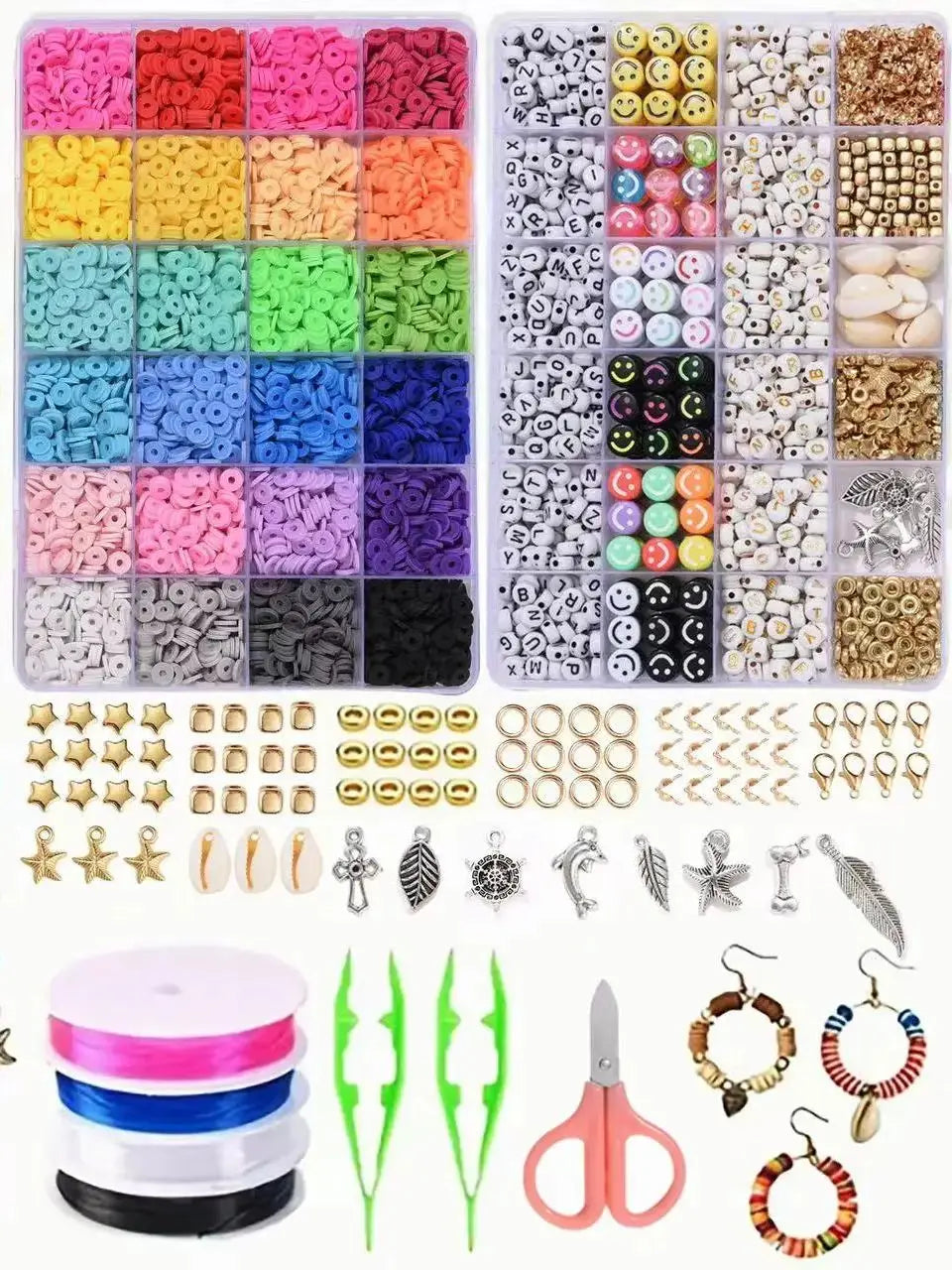Polymer Clay Beads Assortment for DIY Jewelry Making