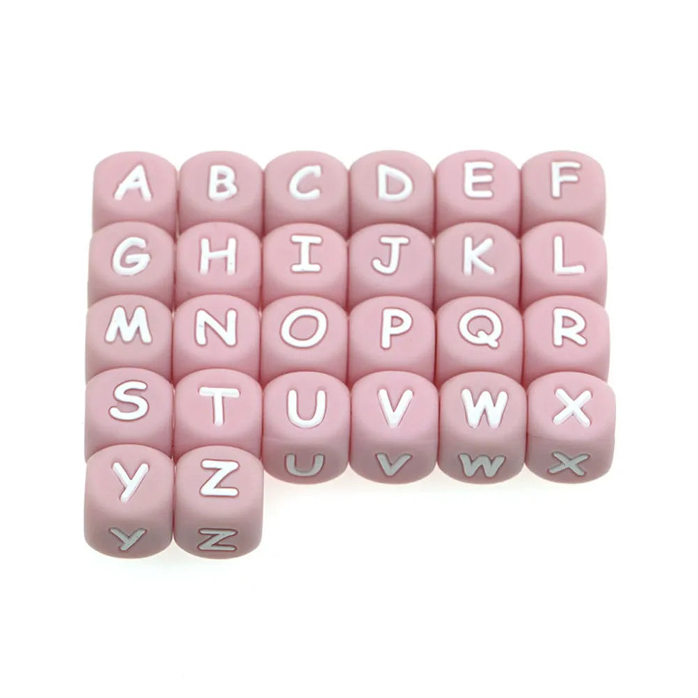 Silicone Letter Beads for DIY Bracelets and Jewelry Making