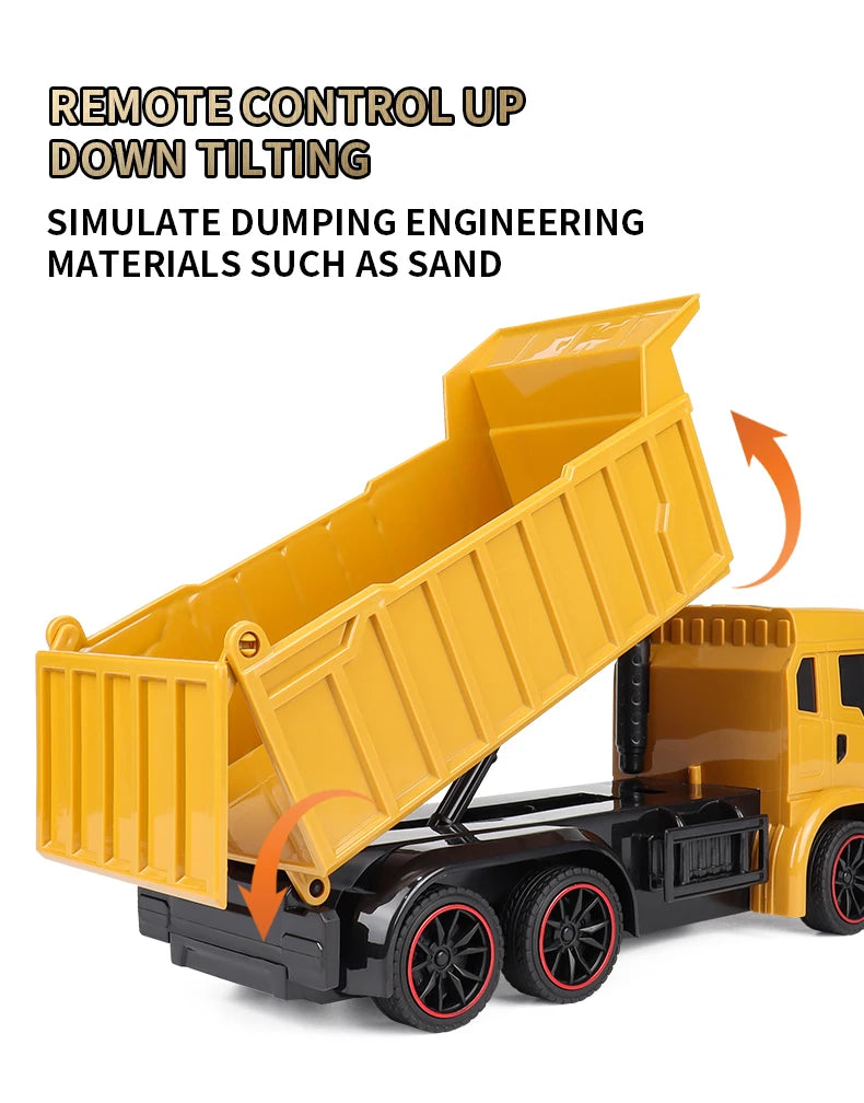 2.4G Remote Control Excavator with Lights and Sound Effects