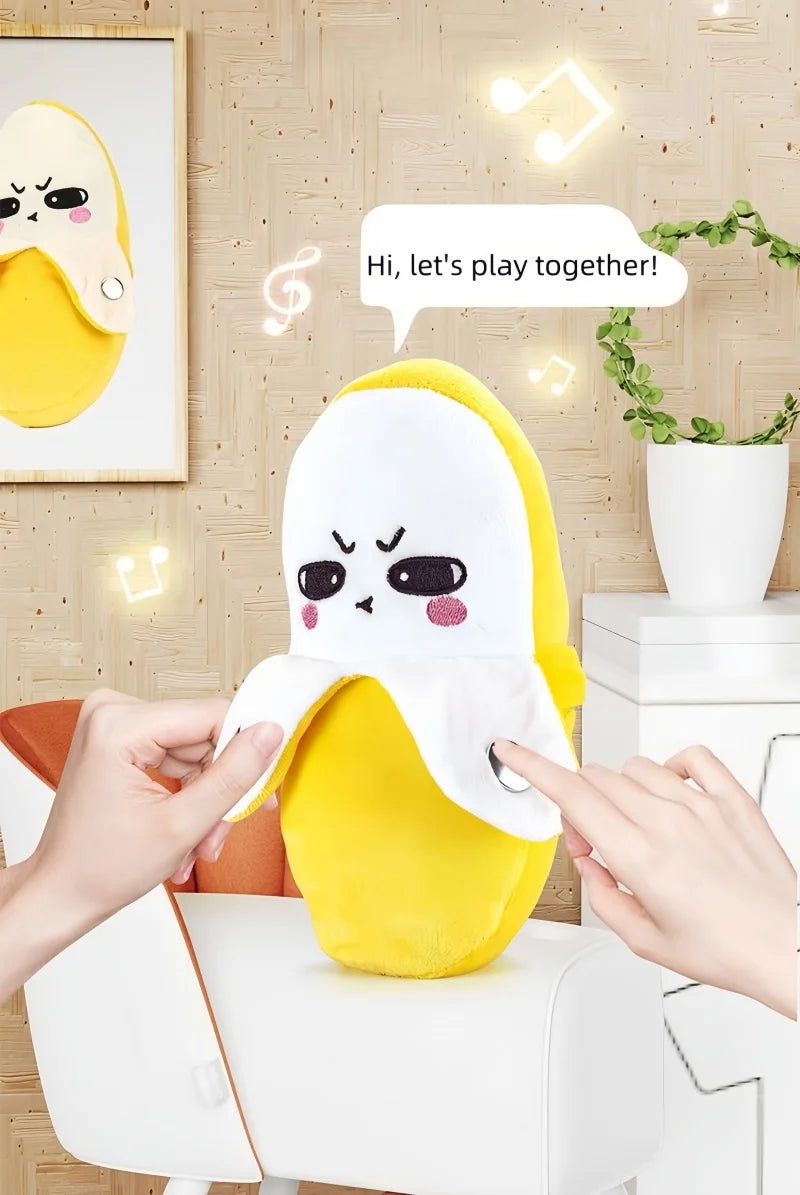 Musical Banana Plush Toy with Touch-Sensitive Piano