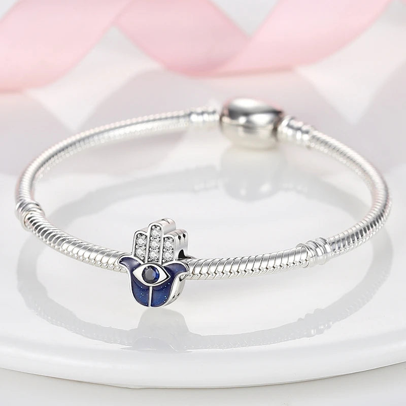 Classic Charm Bead with Cubic Zirconia Accent